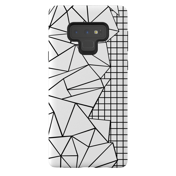 Galaxy Note 9 StrongFit AB Side Grid White by Project M