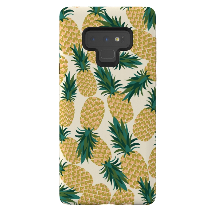 Galaxy Note 9 StrongFit Pineapples by Laura Grant