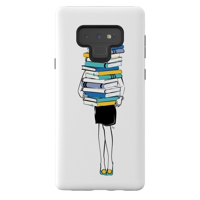 Galaxy Note 9 StrongFit Book Worm by Martina