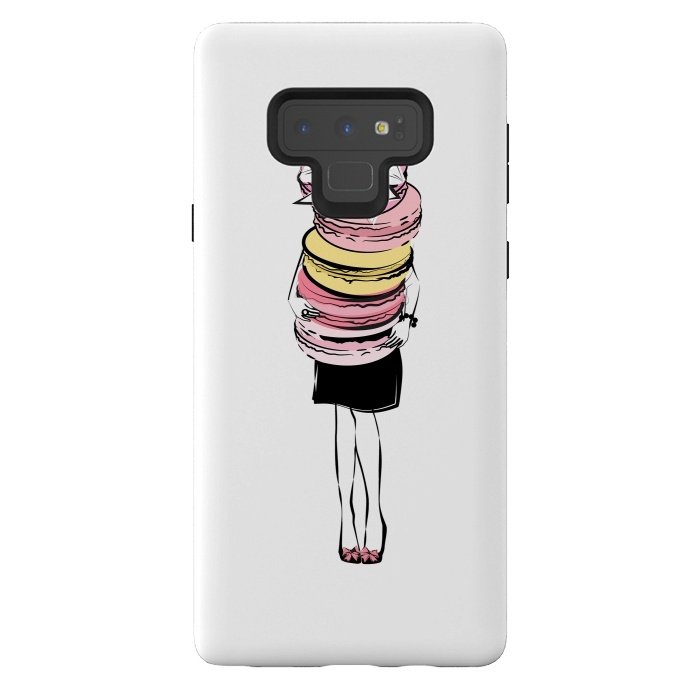 Galaxy Note 9 StrongFit I love Macarons by Martina