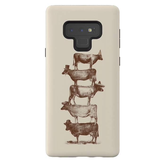 Galaxy Note 9 StrongFit Cow Cow Nuts by Florent Bodart