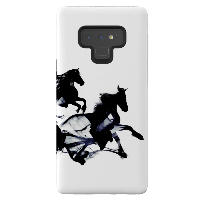 Galaxy Note 9 StrongFit Black Horses by Róbert Farkas