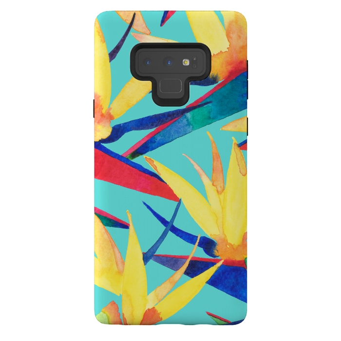 Galaxy Note 9 StrongFit Summer Tropics by Amaya Brydon
