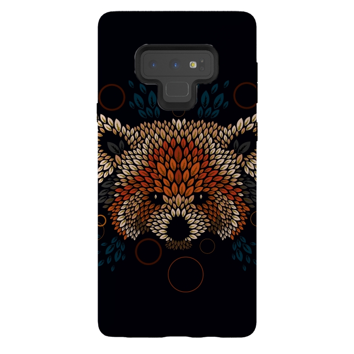Galaxy Note 9 StrongFit Red Panda Face by Q-Artwork