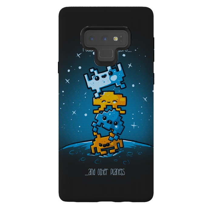 Galaxy Note 9 StrongFit Cute Invaders by Q-Artwork
