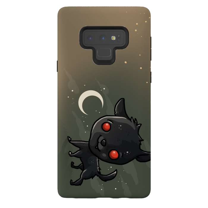 Galaxy Note 9 StrongFit Cute Black Shuck by Q-Artwork
