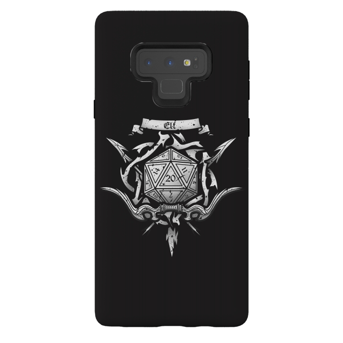 Galaxy Note 9 StrongFit Elf Crest by Q-Artwork