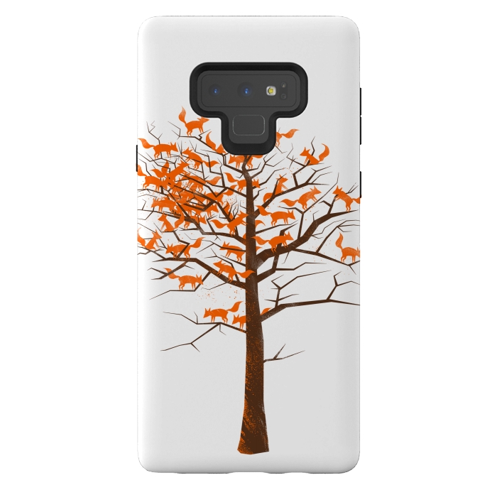 Galaxy Note 9 StrongFit Blazing Fox Tree by 38 Sunsets