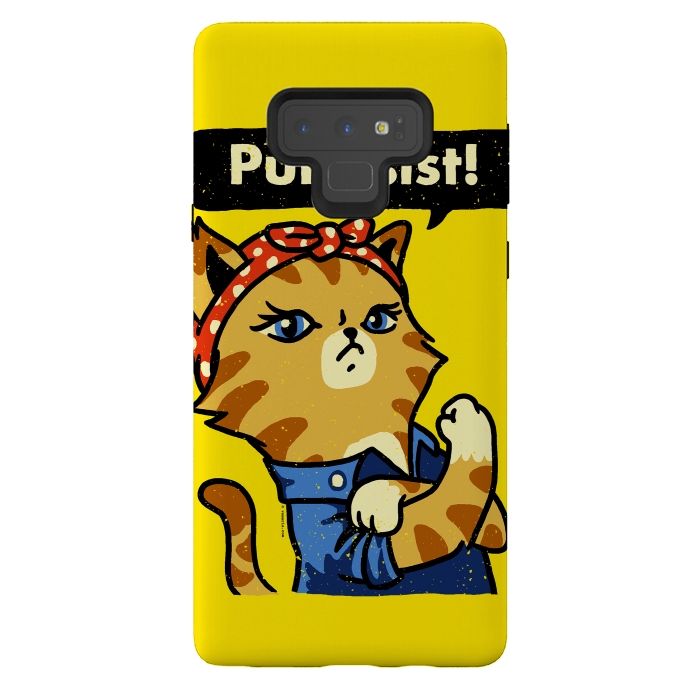Galaxy Note 9 StrongFit Purrrsist! by Vó Maria