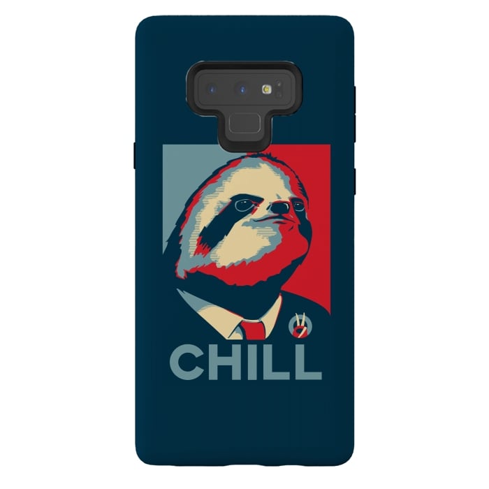 Galaxy Note 9 StrongFit Sloth For President by Grant Stephen Shepley