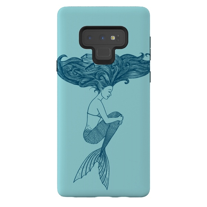 Galaxy Note 9 StrongFit Mermaid by Coffee Man