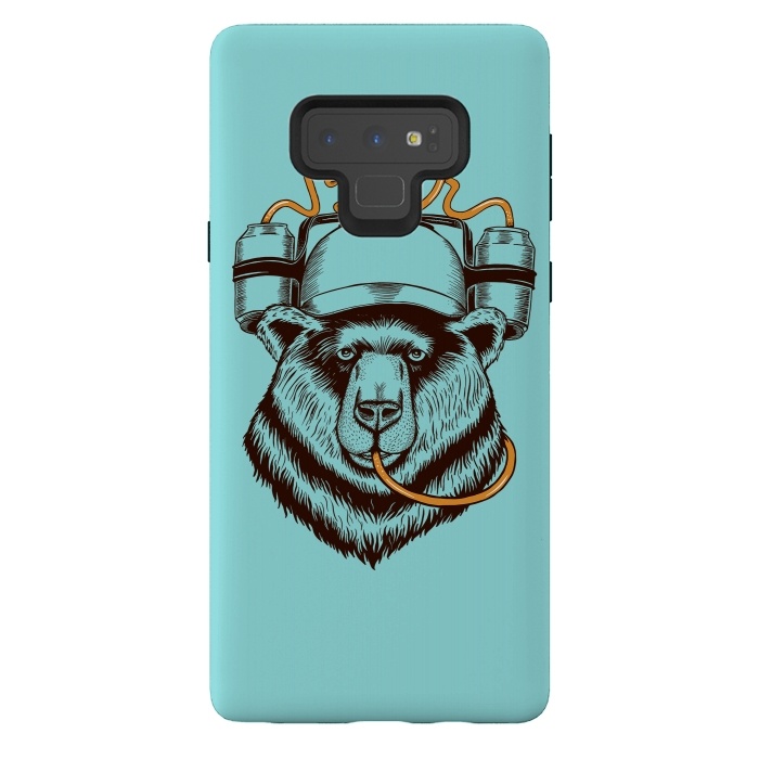 Galaxy Note 9 StrongFit BEAR LOVE BEER by Coffee Man