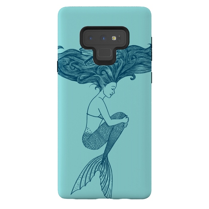 Galaxy Note 9 StrongFit Mermaid Hairs by Coffee Man