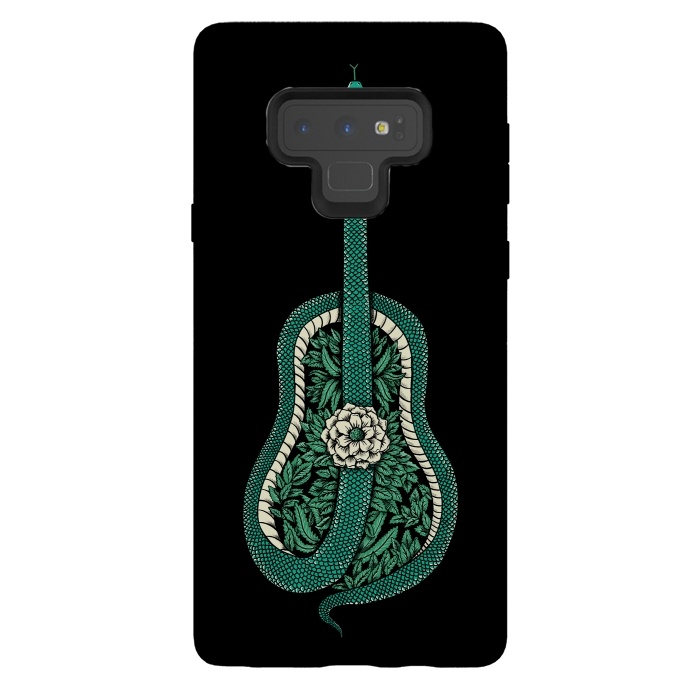 Galaxy Note 9 StrongFit Snake Guitar by Coffee Man