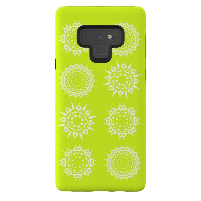 Galaxy Note 9 StrongFit Oh Chartreuse! by Bettie * Blue