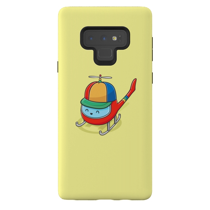 Galaxy Note 9 StrongFit Happy Copter by Xylo Riescent