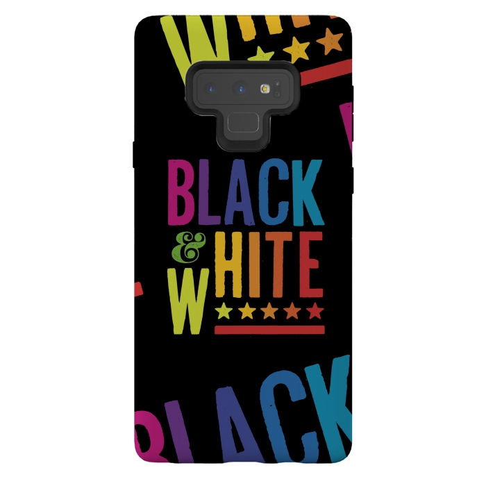 Galaxy Note 9 StrongFit Colorful Black & White by Dellán