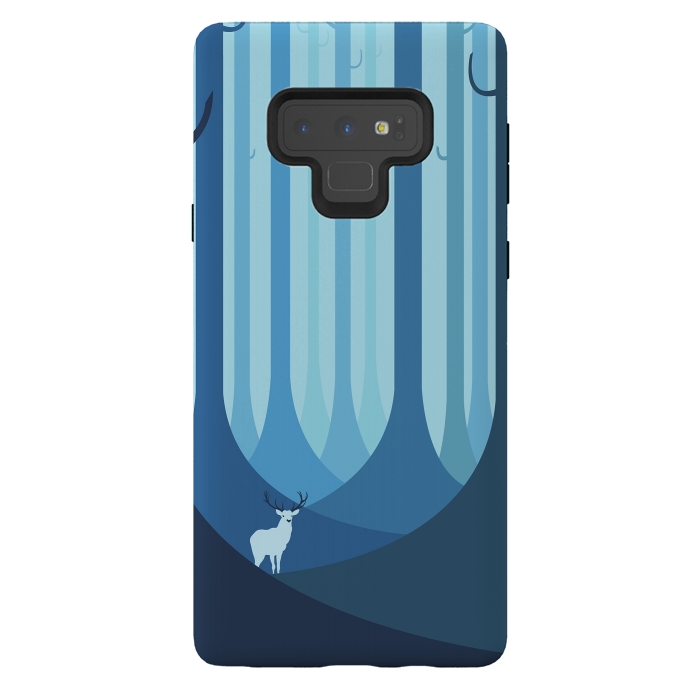 Galaxy Note 9 StrongFit Blue forest by Roland Banrévi
