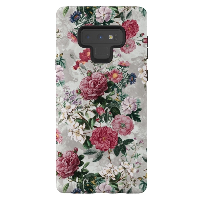 Galaxy Note 9 StrongFit Floral Pattern III by Riza Peker