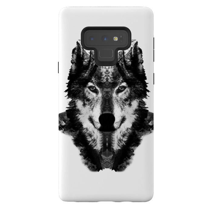 Galaxy Note 9 StrongFit The Black Forest Wolf  by Rui Faria