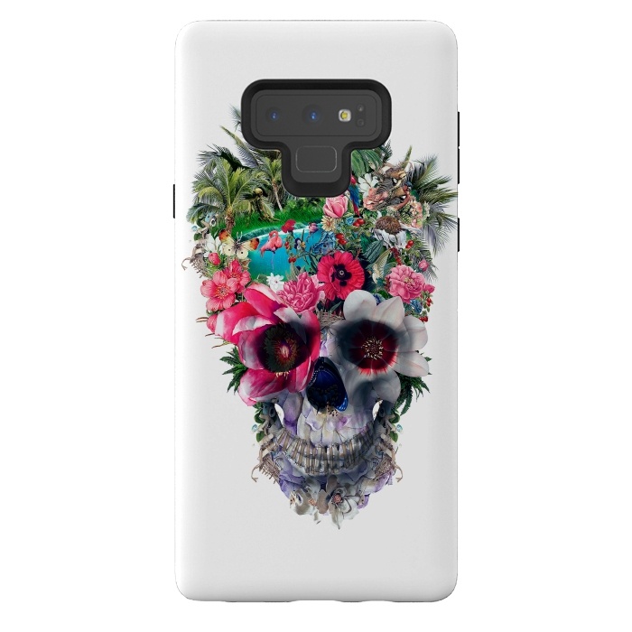 Galaxy Note 9 StrongFit Summer Skull III by Riza Peker