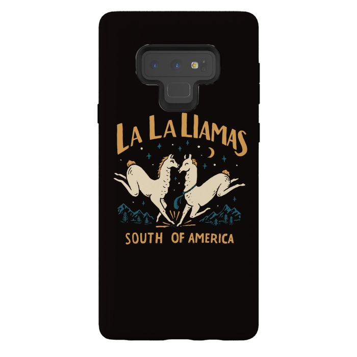 Galaxy Note 9 StrongFit La La Llamas by Tatak Waskitho