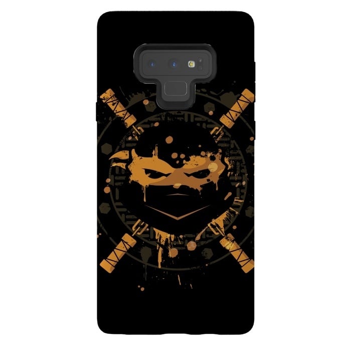 Galaxy Note 9 StrongFit Michelangelo Turtle by Sitchko