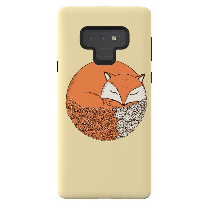 Galaxy Note 9 StrongFit Fox-baige by Coffee Man