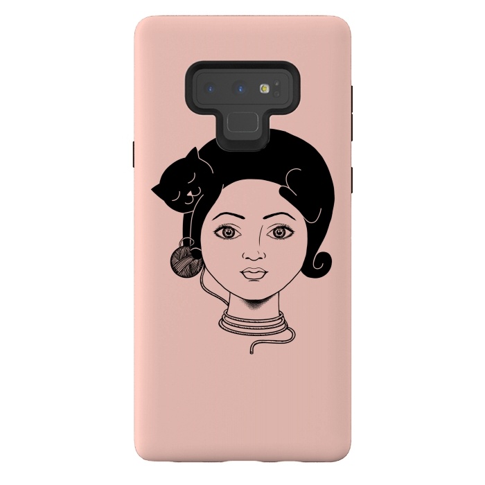 Galaxy Note 9 StrongFit Cat Lady by Coffee Man