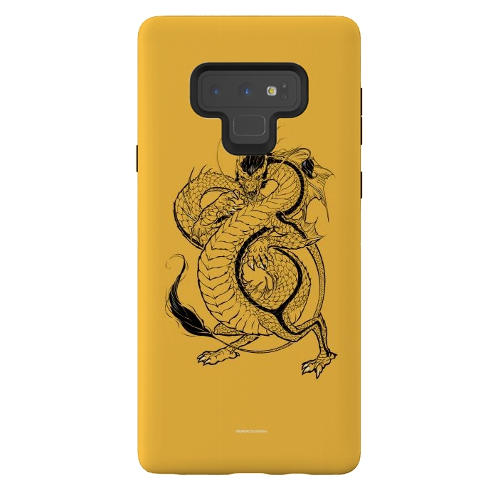 Galaxy Note 9 StrongFit Black Dragon by Draco