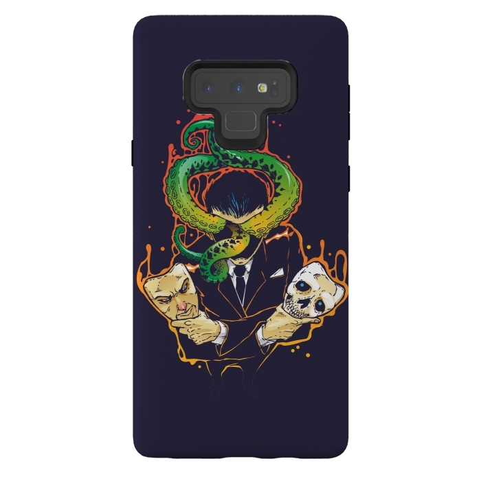 Galaxy Note 9 StrongFit Faceless Man by Draco