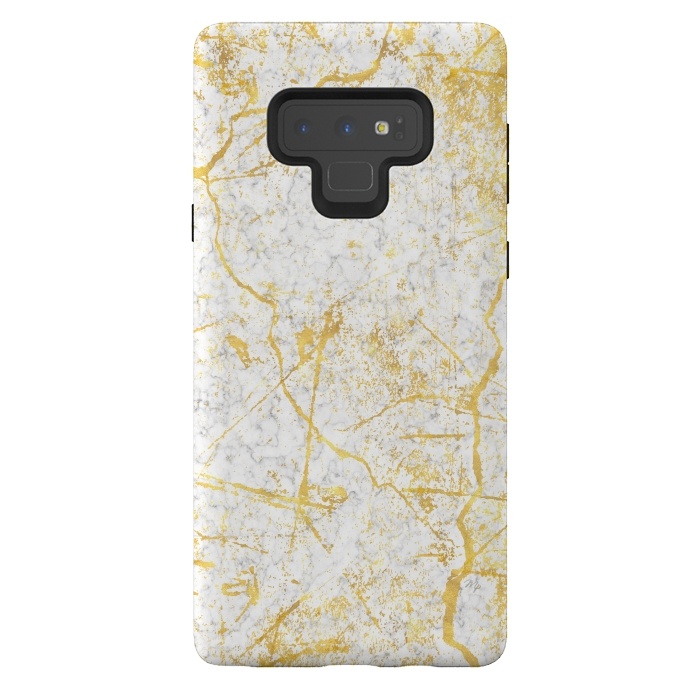 Galaxy Note 9 StrongFit Golden Marble by Martina