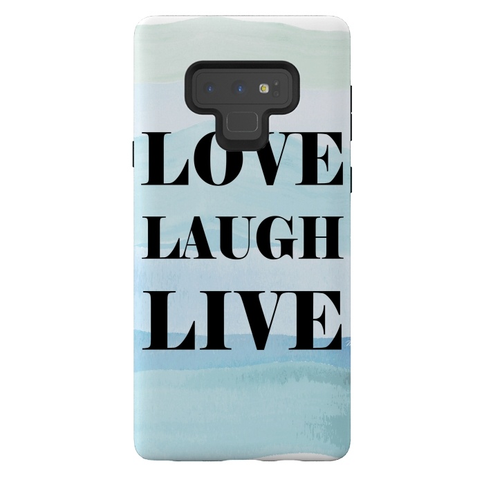 Galaxy Note 9 StrongFit Love Laugh Live by Martina