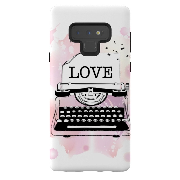 Galaxy Note 9 StrongFit Love Typewriter by Martina