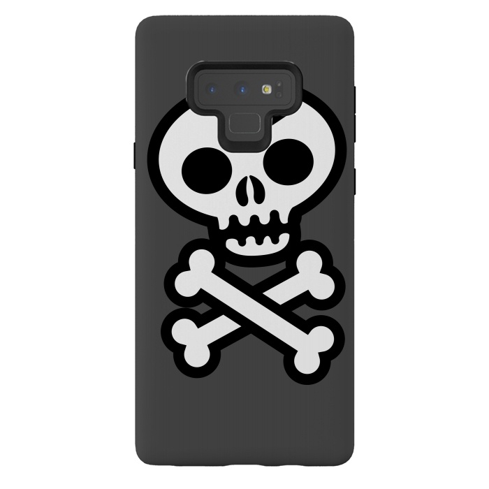 Galaxy Note 9 StrongFit Skull & Crossbones by Wotto