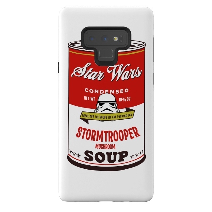 Galaxy Note 9 StrongFit Star Wars Campbells Soup Stormtrooper by Alisterny