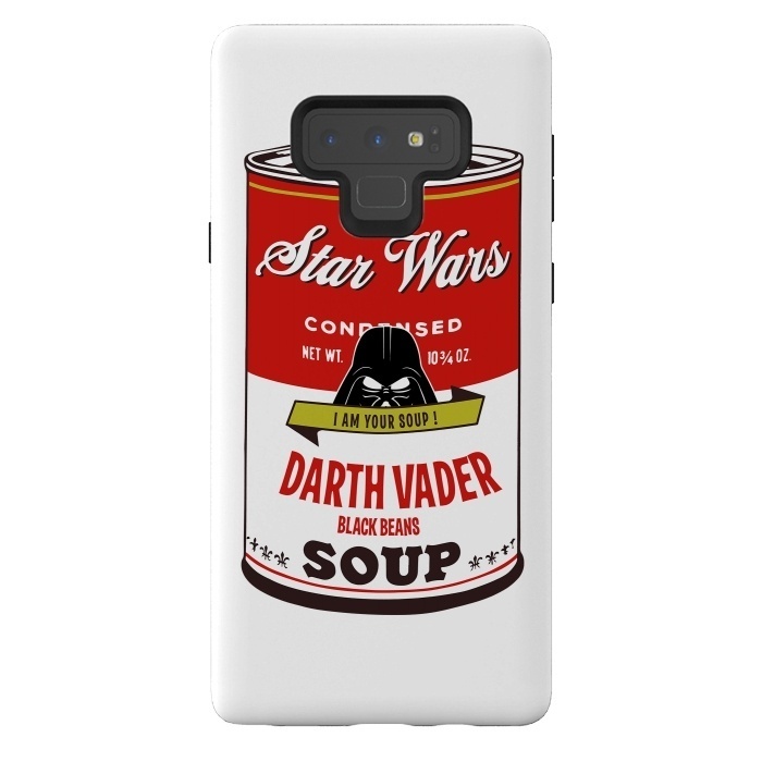 Galaxy Note 9 StrongFit Star Wars Campbells Soup Vader by Alisterny