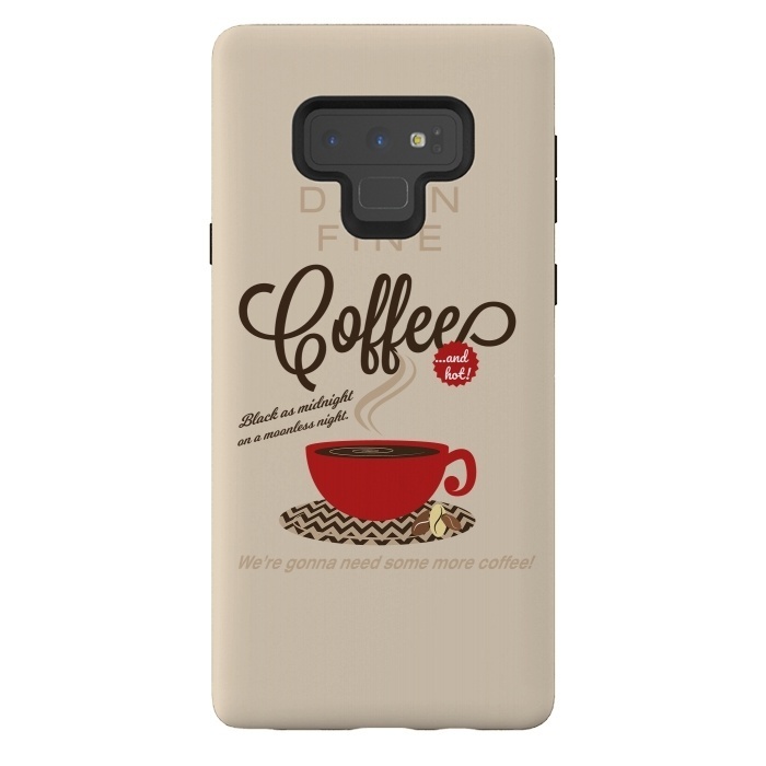 Galaxy Note 9 StrongFit Twin Peaks Damn Fine Coffee by Alisterny
