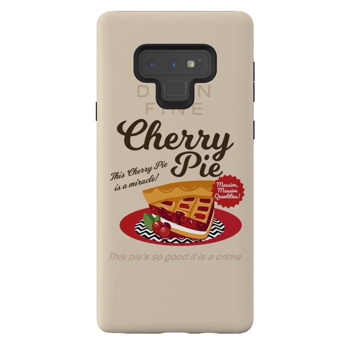 Galaxy Note 9 StrongFit Twin Peaks Damn Fine Cherry Pie by Alisterny