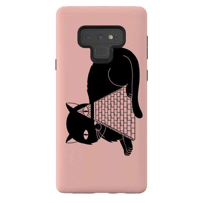 Galaxy Note 9 StrongFit Cat Illuminati by Coffee Man