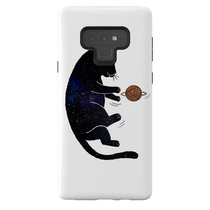 Galaxy Note 9 StrongFit Cat Universe by Coffee Man