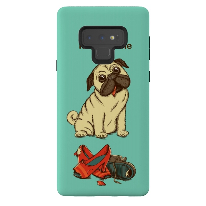 Galaxy Note 9 StrongFit Dog And Shoes by Coffee Man