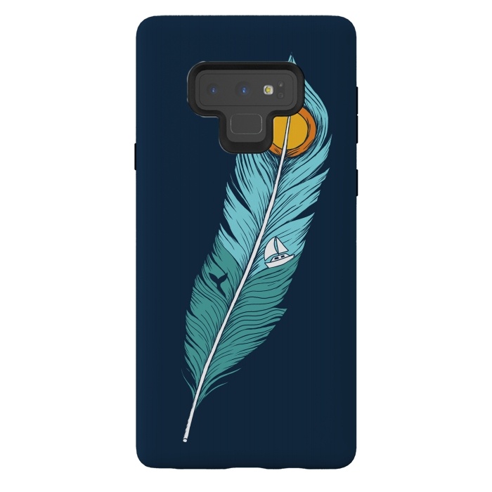 Galaxy Note 9 StrongFit Feather Landscape by Coffee Man
