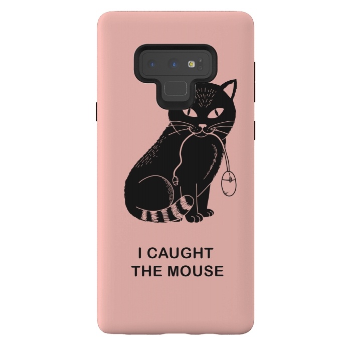 Galaxy Note 9 StrongFit I caugth the mouse rose by Coffee Man