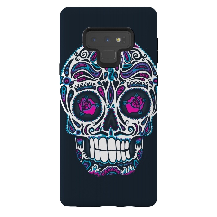 Galaxy Note 9 StrongFit Calavera IV Neon  by Wotto