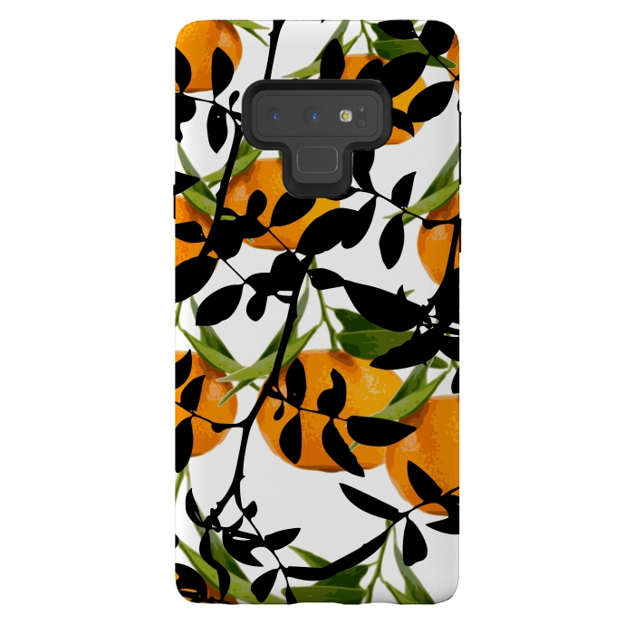 Galaxy Note 9 StrongFit Hiding Oranges by Zala Farah