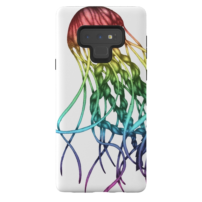 Galaxy Note 9 StrongFit Rainbow Jelly by ECMazur 