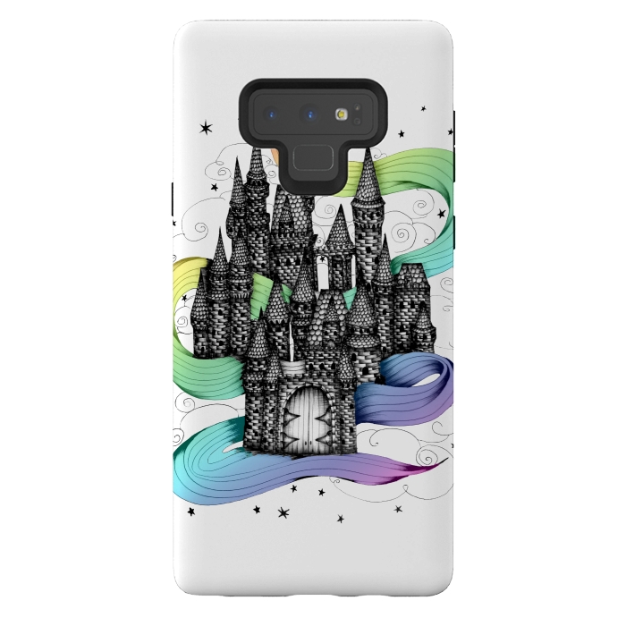 Galaxy Note 9 StrongFit Super Magic Rainbow Dream Castle by ECMazur 