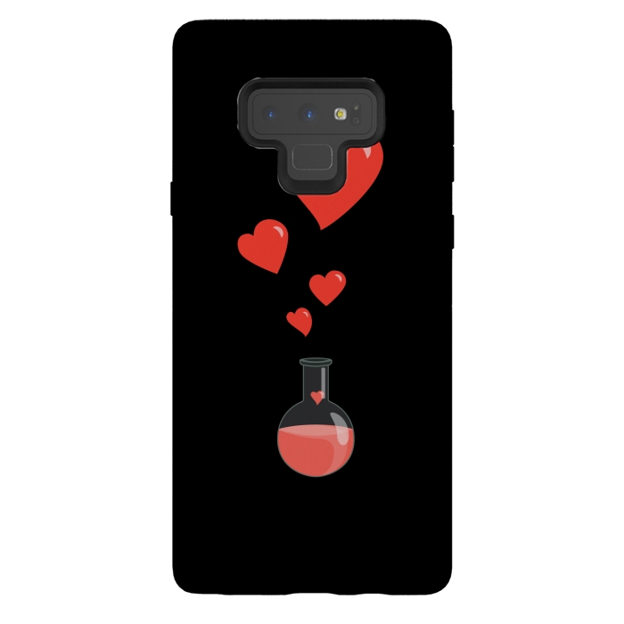 Galaxy Note 9 StrongFit Flask Of Hearts Love Chemistry by Boriana Giormova
