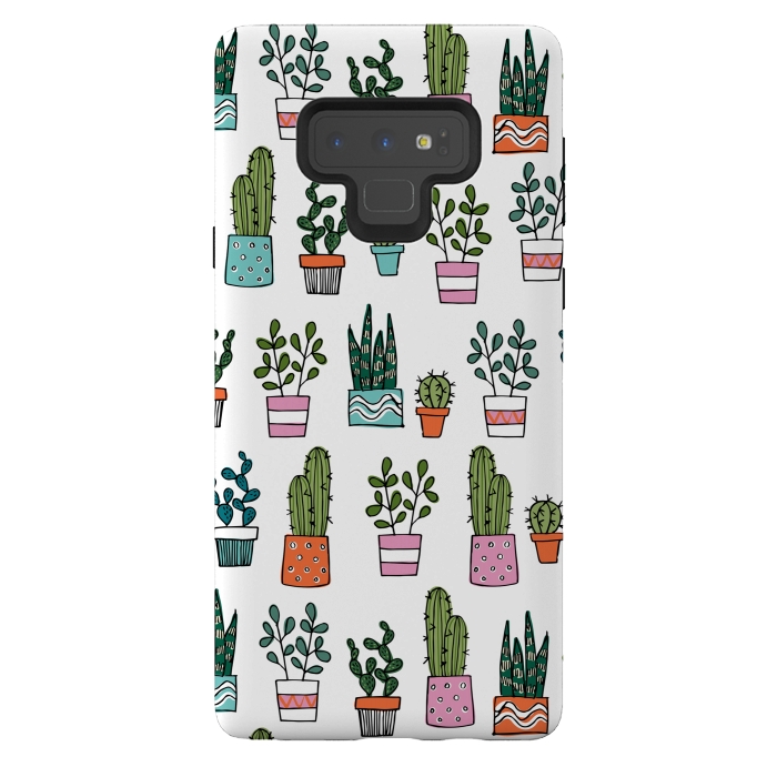 Galaxy Note 9 StrongFit cacti in pots 2 by Laura Grant